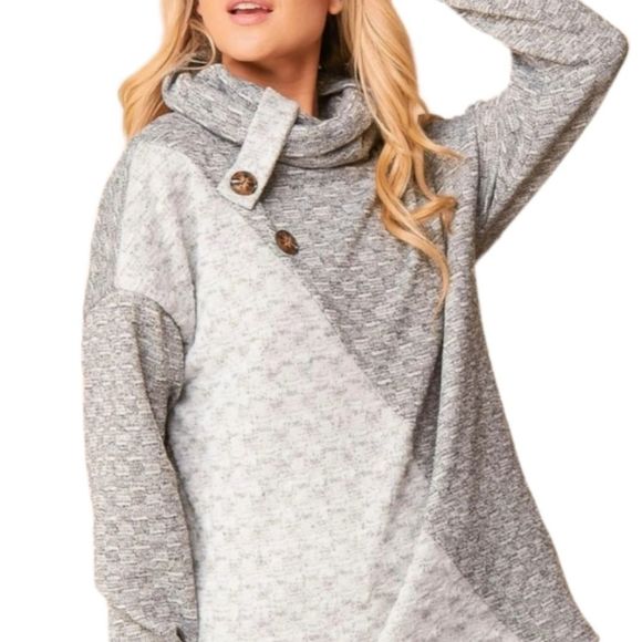 Women's Grey & White Sweater Small-3XL - Picture 4 of 9